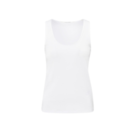 YAYA Rib top met glimmend randje