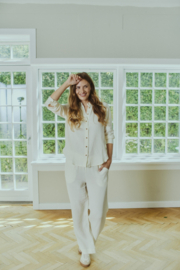 FREEQUENT Mousseline broek met wijde pijpen