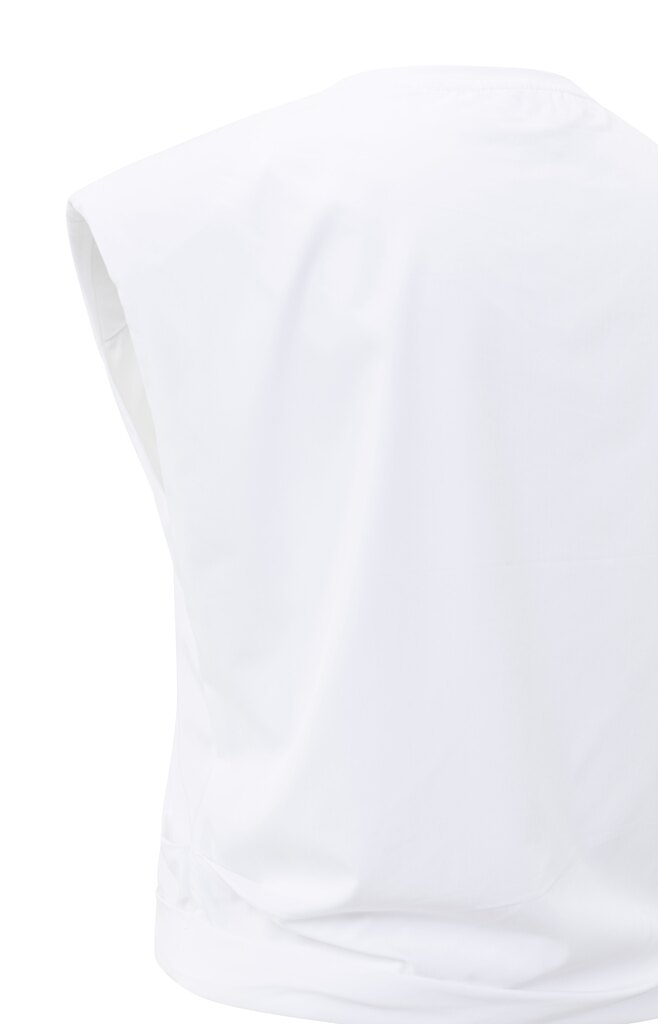 YAYA Top met schoudervulling en knot