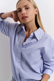 YAYA Gestreepte mix blouse