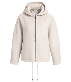 YAYA Oversized jas van wolmix met capuchon