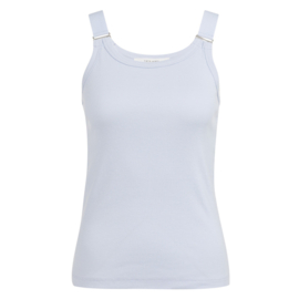 YAYA Geribd singlet met ringdetails op de schouderbanden