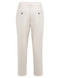 YAYA Geweven broek met rechte pijpen en tailleband detail