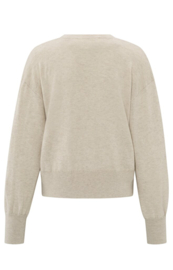 YAYA Zachte sweater met V-hals en zakjes