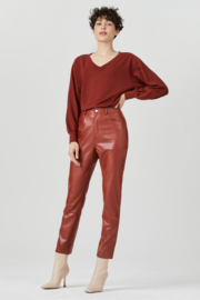 SIMPLE vegan leather broek Lena