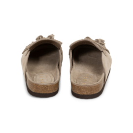 YAYA Suede instapschoen met kwastjes