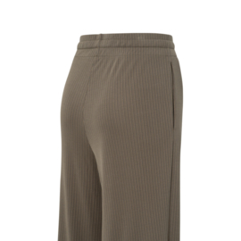 YAYA Jersey wide leg broek met elastieke band