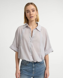 YAYA Vleermuismouw blouse met gevlochten detail