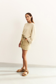 YAYA Sweater met gemixte textures
