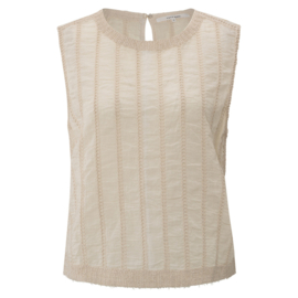 YAYA Kanten top met rib details
