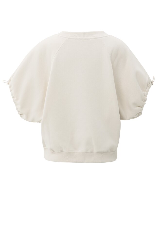 YAYA V-Neck sweater en driekwart mouw en elastiek