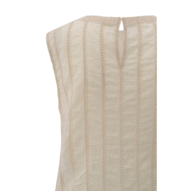 YAYA Kanten top met rib details
