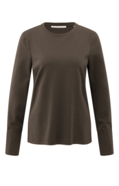YAYA Jersey top met lange mouwen en geweven manchetten