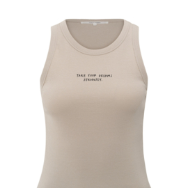 YAYA Geribde top met subtiele print