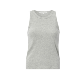 YAYA Singlet met ronde hals, normale pasvorm en katoenen ribstof