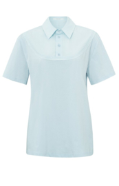 YAYA Jersey top met geweven blouse kraag