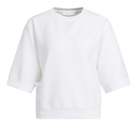 YAYA Shirt met korte mouwen en ribboord