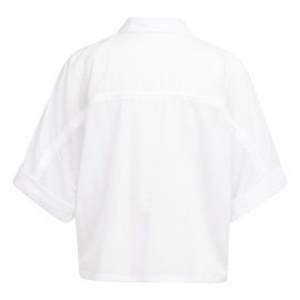 YAYA Vleermuismouw blouse met gevlochten detail