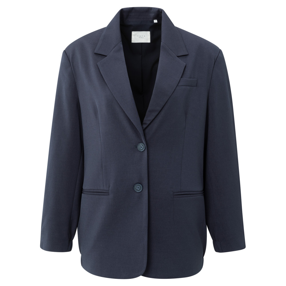 YAYA Loose fit blazer met bomber jack details
