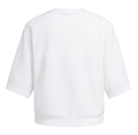YAYA Shirt met korte mouwen en ribboord
