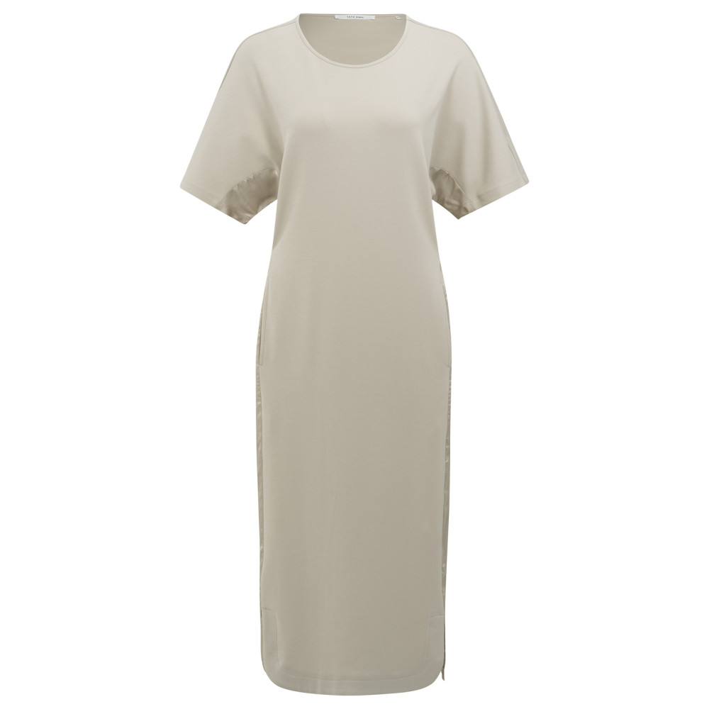 YAYA Fabric mix jurk met riem