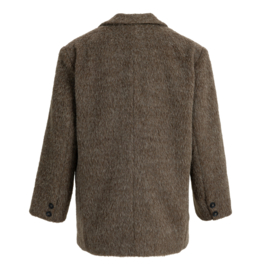 Oversized blazer van wolmix met een stijlvolle sluiting