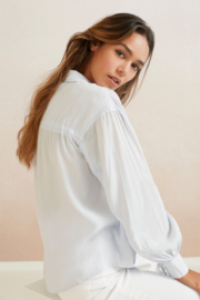 YAYA Oversized blouse met lange pofmouwen, kraag en knoopjes