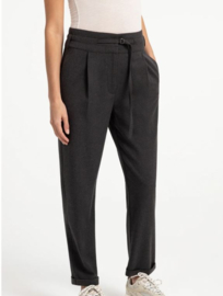 YAYA Zacht geweven broek met hoge taille en sierlijke band