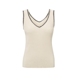 YAYA Rib  Tanktop met detail