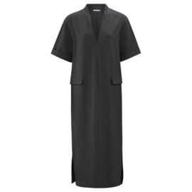 YAYA Jersey midi jurk met zakken