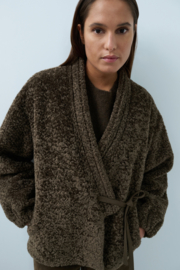 YAYA Kimono wikkeljas van imitatiebont