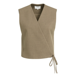 YAYA Geweven gilet met overslageffect