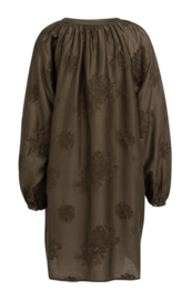 YAYA Geboorduurde jurk met lange mouwen