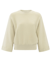 YAYA Sweater met gemixte textures