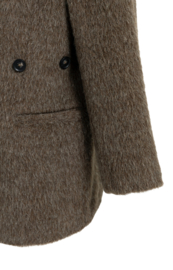 Oversized blazer van wolmix met een stijlvolle sluiting