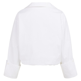 YAYA Blouse met ballonzoom en diepe V-hals