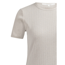 YAYA Geribd T-Shirt met subtiel hals detail