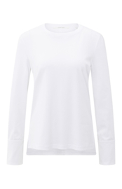YAYA Jersey top met lange mouwen en geweven manchetten