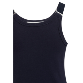 YAYA Geribd singlet met ringdetails op de schouderbanden