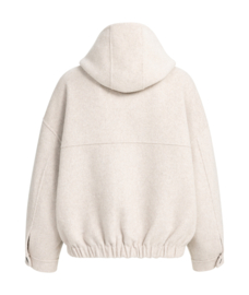 YAYA Oversized jas van wolmix met capuchon