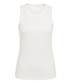 YAYA Singlet met fijne kanten afwerking