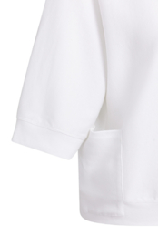 YAYA Shirt met korte mouwen en ribboord