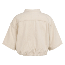 YAYA Denim jas met driekwart mouw