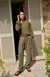 YAYA Cargo broek met rechte pijpen en opgestikte zakken