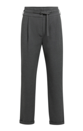 YAYA Zacht geweven broek met hoge taille en sierlijke band