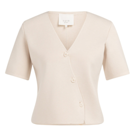 YAYA  Gilet met schuine opening en driekwartmouw