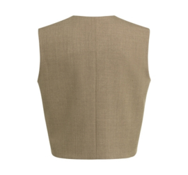 YAYA Geweven gilet met overslageffect