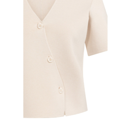 YAYA  Gilet met schuine opening en driekwartmouw