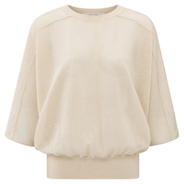 YAYA Transparante sweater met vleermuismouw