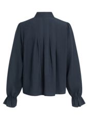 YAYA Doorzichtige geplooide blouse